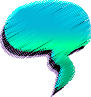 bubble speech label png