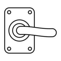 Unique design icon of door lock vector