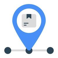 Modern design icon of parcel tracking vector