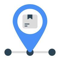 Modern design icon of parcel tracking vector