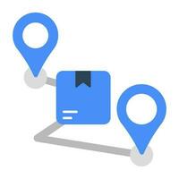 Modern design icon of parcel tracking vector