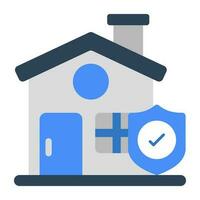 Trendy vector design of home security