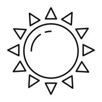An icon design of sunlight vector