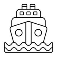 An icon design of boat vector