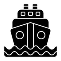 An icon design of boat vector