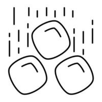 A premium download icon of hail vector