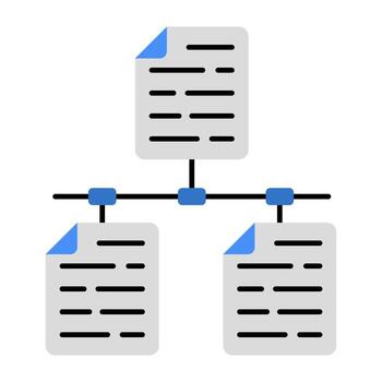 Modern design icon of file network vector