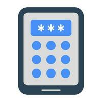 moderno diseño icono de móvil modelo bloquear vector