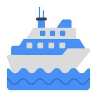 An icon design of boat vector