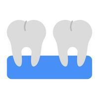 prima descargar icono de dientes vector