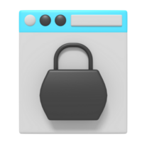 Security shield of webpage online png