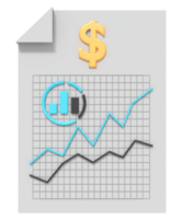 dati statistica aziendale su documento png