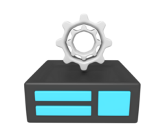 3d ikon av server miljö png