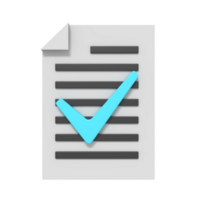 3d icon of Approved Document png