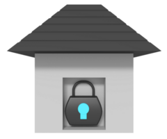 Home padlock security png