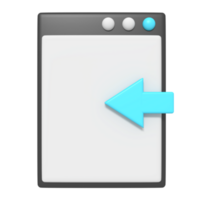 3d icon of Receive Webpage png