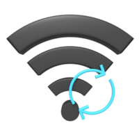 3d icon of Reload Wifi png