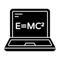 An icon design of physics formula vector