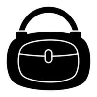 un icono diseño de bolso teniendo editable calidad vector