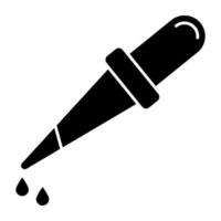 A unique design icon of dropper vector