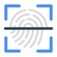 Perfect design icon of fingerprint scanning vector