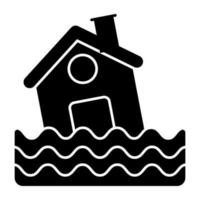 Flood icon in flat design isolated on white background vector