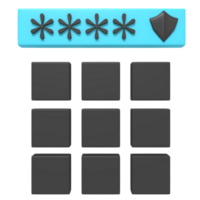 Key password button png
