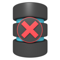 3d icon of Remove Database png