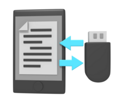 Document on phone exchange external storage png