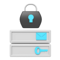 Security padlock login png