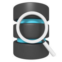 3d icon of Database Search png