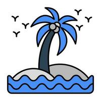 A perfect design icon of island vector