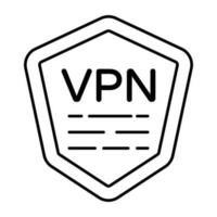 Perfecto diseño icono de vpn vector