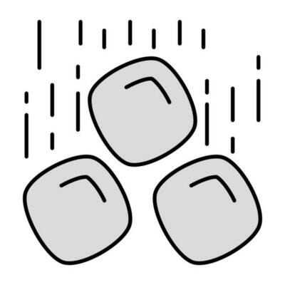 A premium download icon of hail
