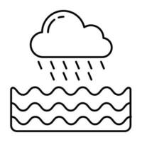 Rainfall icon in perfect design vector