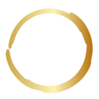 Golden grunge circle png