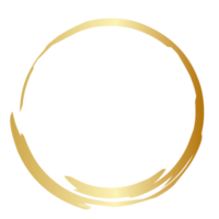 Golden grunge circle png