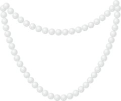 vit pärla halsband png
