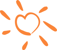 Herz Orange png