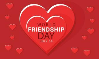 World Friendship Day. background, banner, card, poster, template. Vector illustration.