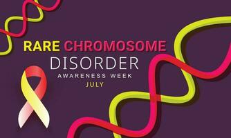 Rare Chromosome disorder awareness week. background, banner, card, poster, template. Vector illustration.