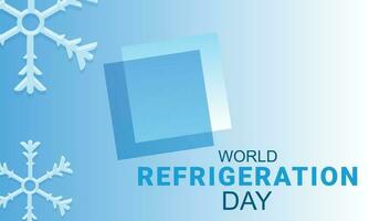 World Refrigeration day. background, banner, card, poster, template. Vector illustration.