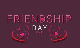 World Friendship Day. background, banner, card, poster, template. Vector illustration.