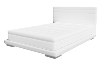 blanco colchón para comodidad dormir aislado. 3d hacer ilustración png