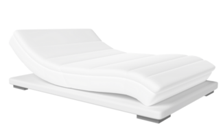 white mattress for comfort sleep isolated. 3d render illustration png