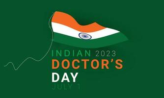 National Doctors' Day in India. background, banner, card, poster, template. Vector illustration.