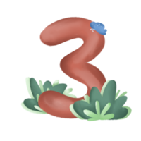 Blume Nummer süß und schön png