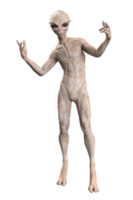 cinzento estrangeiro em transparente fundo, 3d render png