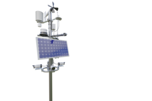 Weather station. 3d render isolated png