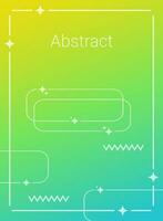 Retro background with abstrackt shapes, dots and geometric forms vector